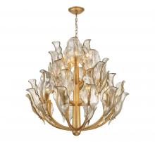 Lib & Co. US 12049-028 - Brindisi, 20 Light Chandelier, Gold