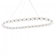 Schonbek Forever SJ4354-700R - Seduction 32 Light 120-277V LED Oval Pendant in Polished Nickel with Clear Radiance Crystal