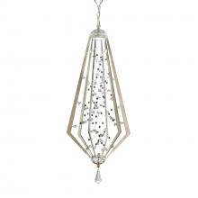 Schonbek Forever SJ6739-48PVGR - Eternity 40in LED 3000K/3500K/4000K 120V-277V Pendant in Antique Silver with Clear Radiance Crysta