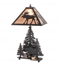 Meyda Blue 102984 - 21&#34; High Moose on the Loose Table Lamp