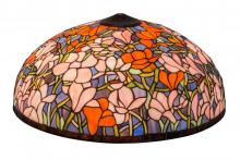 Meyda Blue 10349 - 22&#34; Wide Tiffany Magnolia Shade