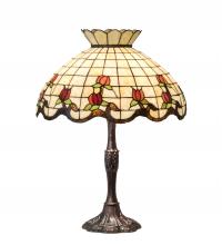 Meyda Blue 104175 - 26" High Roseborder Table Lamp