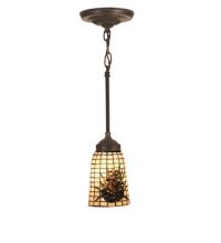 Meyda Blue 104974 - 4.5&#34; Wide Pine Barons Mini Pendant