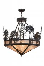 Meyda Blue 106999 - 26&#34;W Deer on the Loose Inverted Pendant