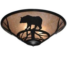Meyda Blue 110548 - 22&#34;W Bear on the Loose Flushmount