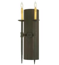 Meyda Blue 112085 - 9.5&#34;W Warwick 2 LT Wall Sconce