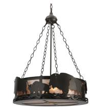 Meyda Blue 112938 - 24&#34;W Buffalo Inverted Pendant