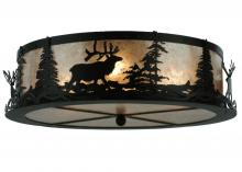 Meyda Blue 113621 - 22&#34; Wide Elk at Dusk Flushmount