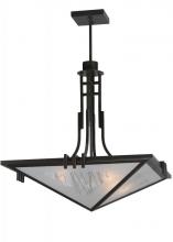 Meyda Blue 113740 - 27&#34; Square Lineage Metro Fusion Inverted Pendant