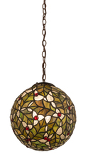 Meyda Blue 113902 - 9&#34; Wide Holly Ball Mini Pendant