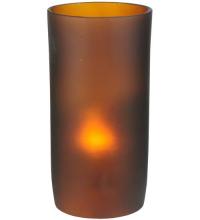 Meyda Blue 114025 - 3&#34;W Cylindre Frosted Amber Glass Shade