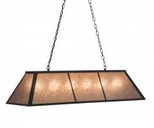 Meyda Blue 114622 - 48&#34;L Tri-Panel Oblong Pendant