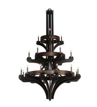 Meyda Blue 115048 - 62&#34;W Castilla 21 LT Three Tier Chandelier