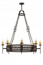 Meyda Blue 115209 - 48&#34;W Toscano 8 LT Chandelier