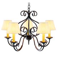 Meyda Blue 115230 - 24&#34; Wide Jenna 5 Light Chandelier