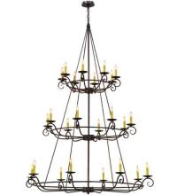 Meyda Blue 115255 - 60&#34;W Estrella 24 LT Three Tier Chandelier