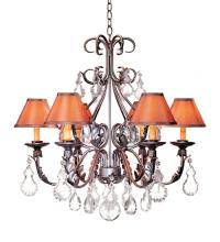 Meyda Blue 115435 - 28&#34; Wide French Elegance 6 Light Chandelier