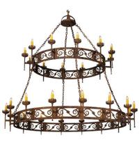 Meyda Blue 115701 - 83&#34;W Majella 2 Tier Chandelier