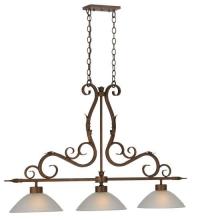 Meyda Blue 115763 - 49&#34; Long Zamora 3 Light Island Pendant
