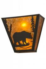 Meyda Blue 116311 - 13&#34;W Bear Creek Right Wall Sconce