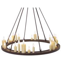 Meyda Blue 116741 - 49&#34; Wide Deina 24 Light Chandelier