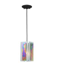 Meyda Blue 118485 - 6.5&#34;Sq Metro Aurora Borealis Quadrato Mini Pendant