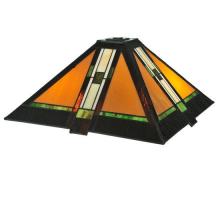 Meyda Blue 119655 - 16.5&#34; Square Montana Mission Shade
