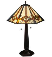 Meyda Blue 119659 - 26&#34;H Crosshairs Mission Table Lamp