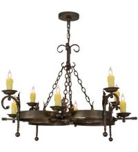 Meyda Blue 119771 - 42&#34;W Andorra 8 LT Chandelier