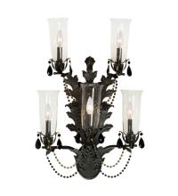 Meyda Blue 120231 - 20" Wide French Baroque 5 Light Wall Sconce