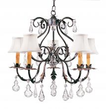 Meyda Blue 120420 - 24" Wide Chantilly 5 Light Chandelier