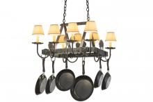 Meyda Blue 120772 - 27&#34;L Barn Animals 8 LT Pot Rack