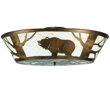 Meyda Blue 121113 - 47" Wide Grizzly Bear on the Loose LED Flushmount