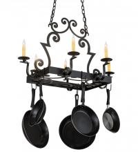 Meyda Blue 121242 - 35&#34;L Elara 6 LT Pot Rack