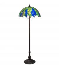 Meyda Blue 122833 - 62&#34; High Tiffany Honey Locust Floor Lamp