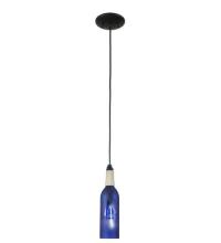 Meyda Blue 124035 - 3&#34;W Coastal Collection Sailboat Wine Bottle Mini Pendant