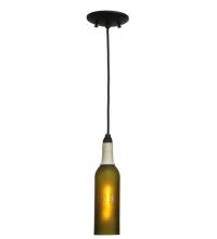 Meyda Blue 124128 - 3&#34;W Coastal Collection Compass Wine Bottle Mini Pendant