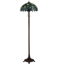 Meyda Blue 124814 - 63&#34;H Nightfall Wisteria Floor Lamp