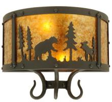 Meyda Blue 126762 - 13.5&#34; Wide Wildlife at Pine Lake Wall Sconce