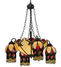 Meyda Blue 128352 - 29&#34;W Isabella 4 Arm Chandelier