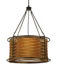 Meyda Blue 128776 - 24&#34;W Maille Drum Pendant