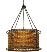 Meyda Blue 128777 - 24&#34;W Maille Drum Pendant