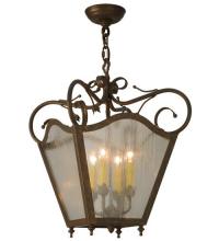 Meyda Blue 129203 - 16&#34; Square Terena 4 Light Pendant