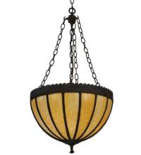 Meyda Blue 129670 - 17&#34;W Gothic Beige Inverted Pendant