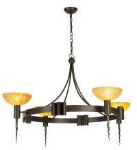 Meyda Blue 130163 - 48.5&#34;W Kuberic 4 LT Chandelier