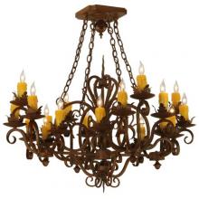 Meyda Blue 130490 - 38&#34; Square Kimberly 20 Light Chandelier
