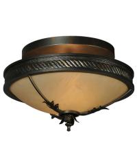 Meyda Blue 132432 - 15&#34;W Hoja Semi-Flushmount