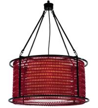 Meyda Blue 132706 - 24&#34;W Maille Drum Pendant