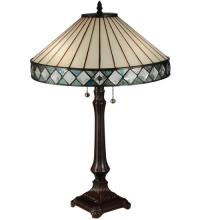Meyda Blue 134537 - 25&#34;H Diamondring Table Lamp