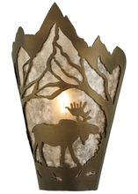 Meyda Blue 136672 - 8&#34;W Moose at Dawn Right Wall Sconce